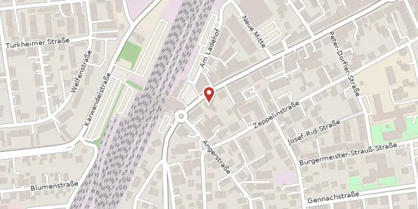 Karte der Umgebung von Bahnhofstraße 57, 86807 Buchloe