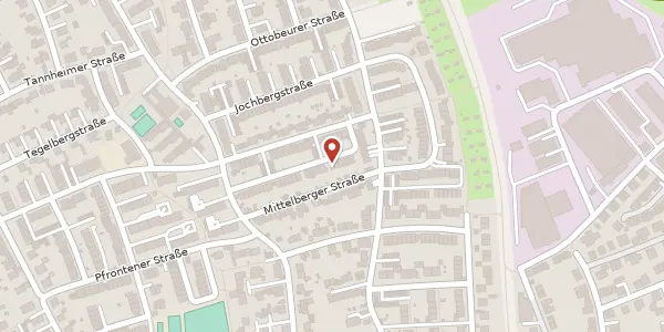 Karte der Umgebung von Immenstädter Str. 40, 86163 Augsburg
