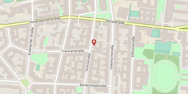 Karte der Umgebung von Goltzstraße 18, 10781 Berlin