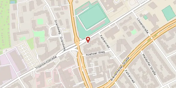 Karte der Umgebung von Martinistraße 97, 20251 Hamburg