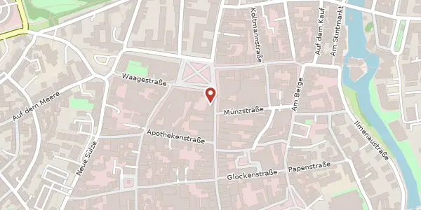 Karte der Umgebung von Große Bäckerstraße 2-4, 21335 Lüneburg