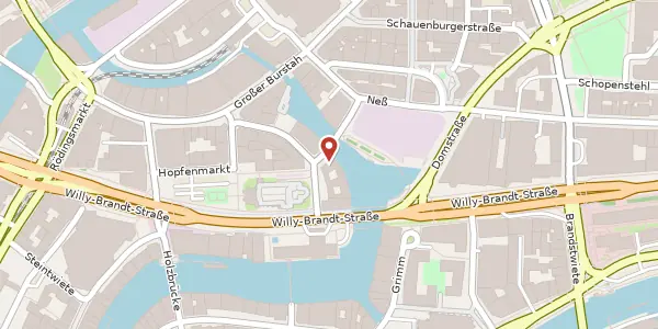 Karte der Umgebung von Trostbrücke 1, 20457 Hamburg