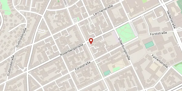 Karte der Umgebung von Johannesstr. 62, 70176 Stuttgart