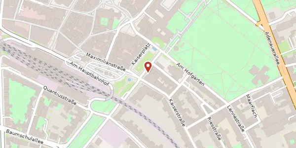 Karte der Umgebung von Kaiserplatz 7-9, 53113 Bonn
