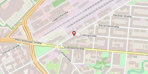 Karte der Umgebung von Rosa-Luxemburg-Straße 50, 04315 Leipzig