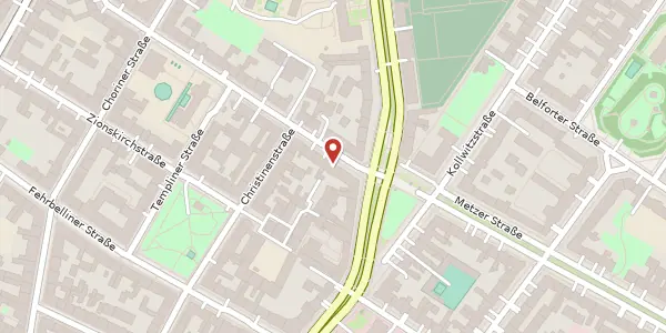 Karte der Umgebung von Schwedter Straße 268, 10119 Berlin