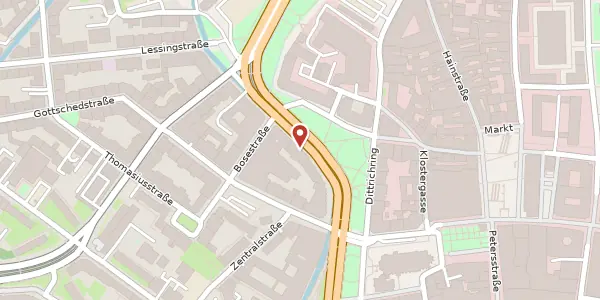 Karte der Umgebung von Dittrichring 17, 04109 Leipzig