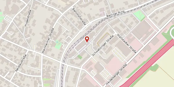 Karte der Umgebung von Hinter den Zäunen 4a, 68519 Viernheim