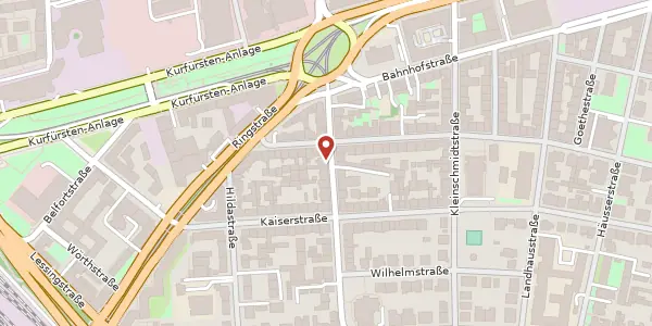 Karte der Umgebung von Römerstraße 26, 69115 Heidelberg