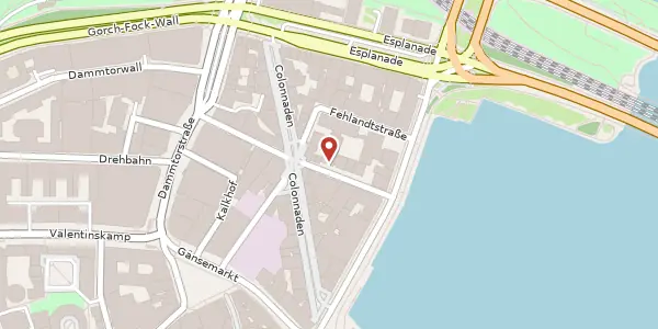 Karte der Umgebung von Große Theaterstraße 42, 20354 Hamburg