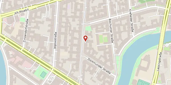 Karte der Umgebung von Elberfelder Straße 29, 10555 Berlin