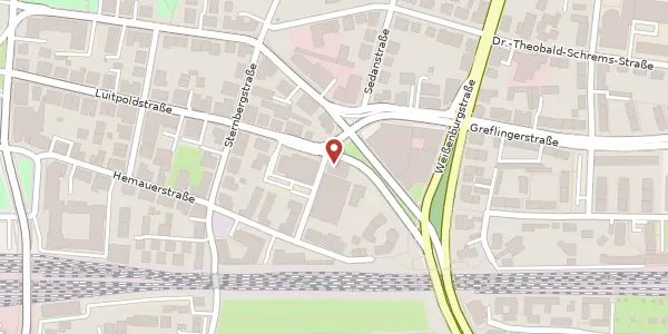 Karte der Umgebung von Stobäusplatz 4, 93047 Regensburg