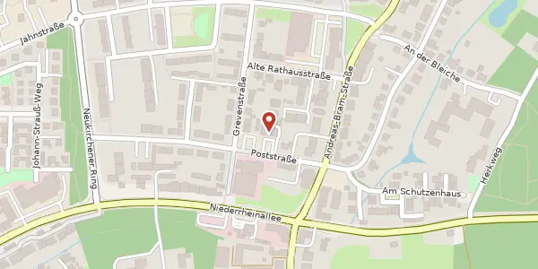 Karte der Umgebung von Poststr. 3, 47506 Neukirchen-Vluyn