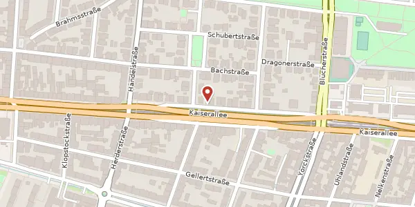 Karte der Umgebung von Kaiserallee 32, 76185 Karlsruhe