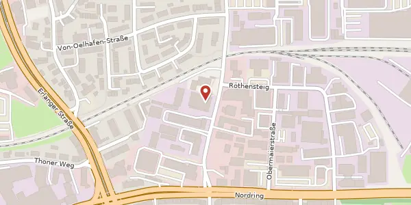 Karte der Umgebung von Kleinreuther Weg 93, 90408 Nürnberg