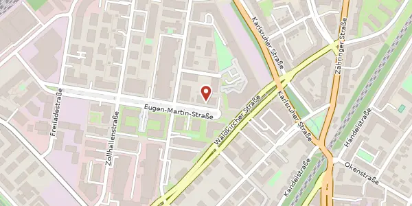 Karte der Umgebung von Eugen-Martin-Straße 4, 79106 Freiburg im Breisgau