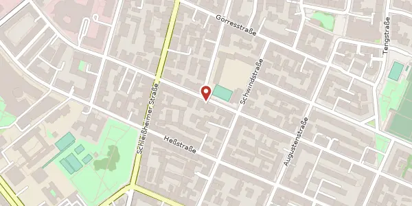 Karte der Umgebung von Schellingstr. 131, 80798 München