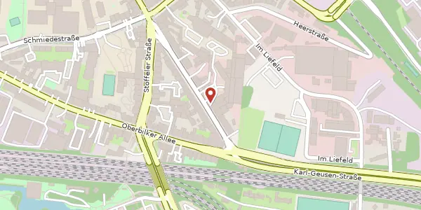 Karte der Umgebung von Kölner Str. 356, 40227 Düsseldorf