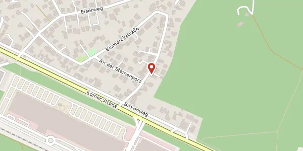 Karte der Umgebung von Bismarckstraße 12, 51503 Rösrath