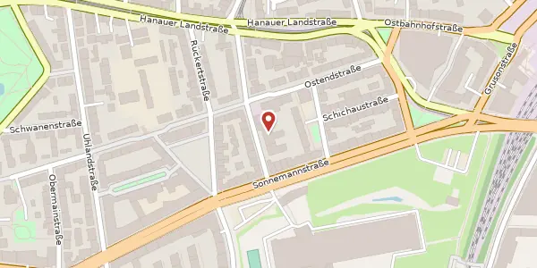 Karte der Umgebung von Windeckstr. 44, 60314 Frankfurt