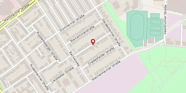 Karte der Umgebung von Edenkobener Str. 16, 68309 Mannheim