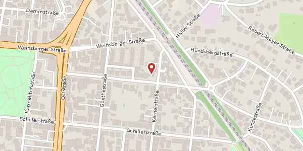 Karte der Umgebung von Pfühlstraße 33, 74076 Heilbronn