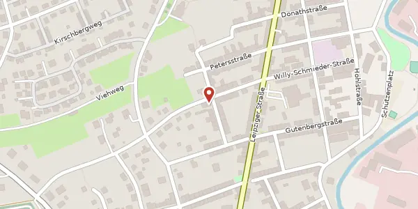 Karte der Umgebung von Hermannstraße 13, 08451 Crimmitschau