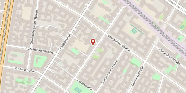 Karte der Umgebung von Lychener Straße 59, 10437 Berlin