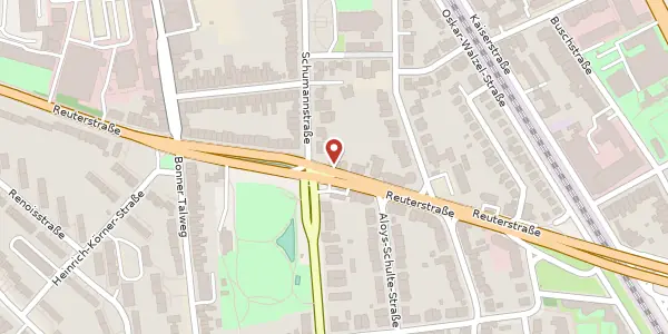 Karte der Umgebung von Reuterstr. 149, 53113 Bonn