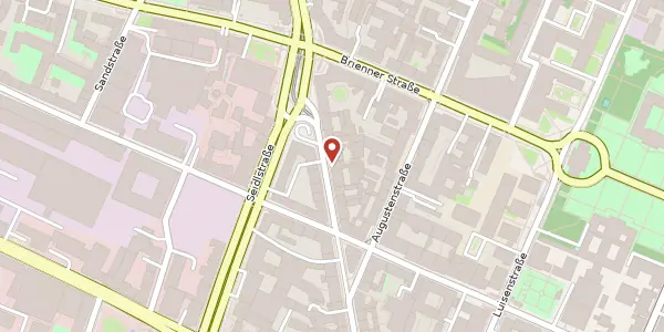 Karte der Umgebung von Dachauer Str. 44, 80335 München