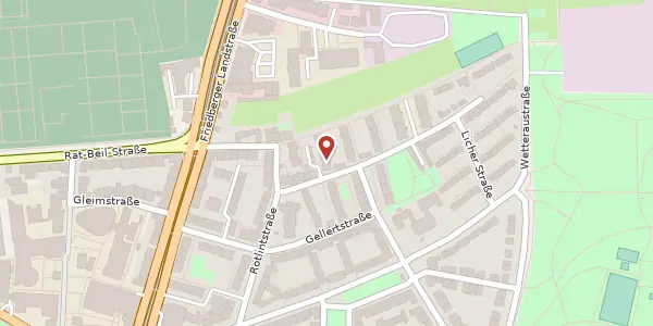Karte der Umgebung von Butzbacher Straße 62, 60389 Frankfurt
