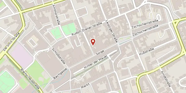 Karte der Umgebung von Humboldtstraße 2, 07545 Gera
