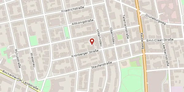 Karte der Umgebung von Kronbergerstr. 28, 60323 Frankfurt
