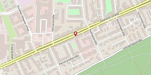 Karte der Umgebung von Podbielskistraße 158, 30177 Hannover