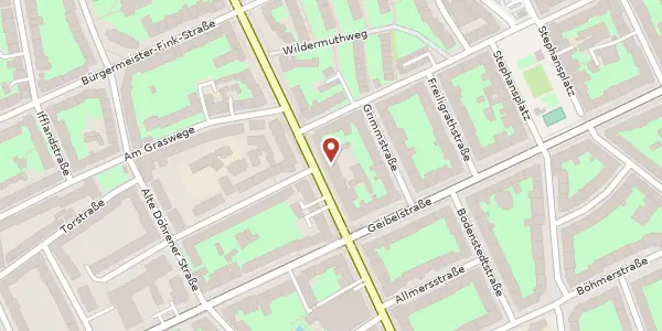 Karte der Umgebung von Hildesheimer Straße 83, 30169 Hannover