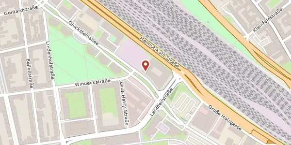 Karte der Umgebung von Glücksteinallee 63, 68163 Mannheim
