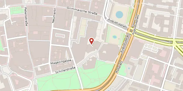 Karte der Umgebung von Augustusplatz 9, 04109 Leipzig