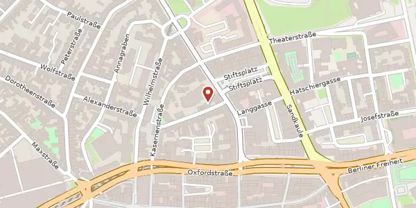 Karte der Umgebung von Stiftgasse 6, 53111 Bonn
