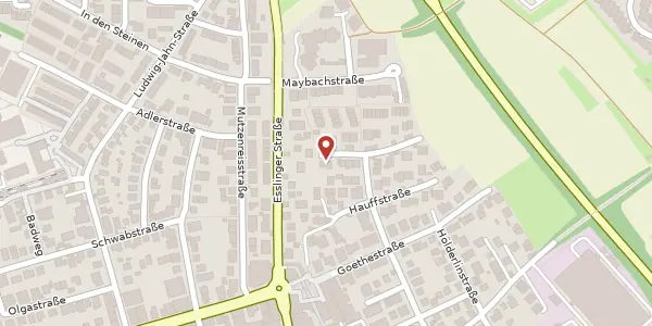Karte der Umgebung von Rilkestraße 2, 73760 Ostfildern