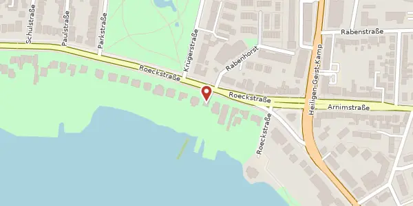 Karte der Umgebung von Roeckstraße 46, 23568 Lübeck