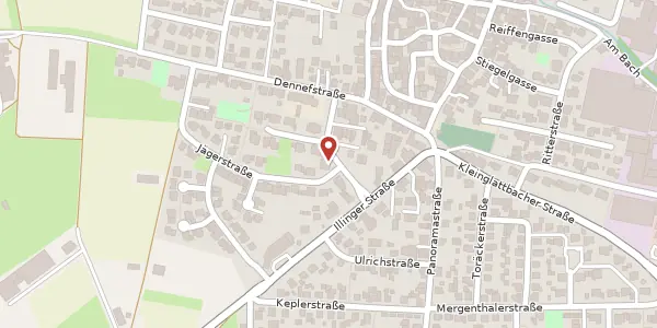 Karte der Umgebung von Dennefgärten 6, 71665 Vaihingen/Enz