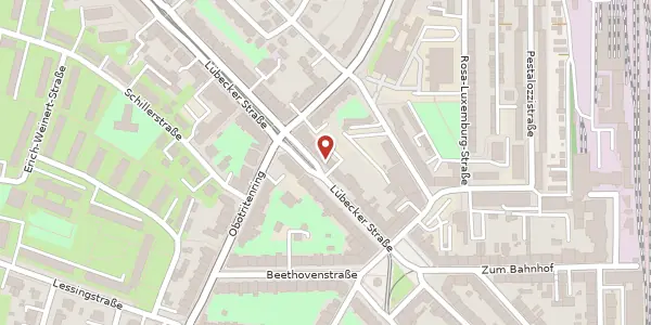 Karte der Umgebung von Lübecker Straße 111-113, 19059 Schwerin