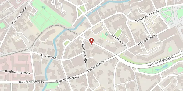Karte der Umgebung von Lutherstraße 6, 99084 Erfurt