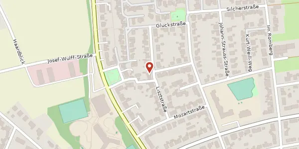 Karte der Umgebung von Lisztstr. 23, 45657 Recklinghausen