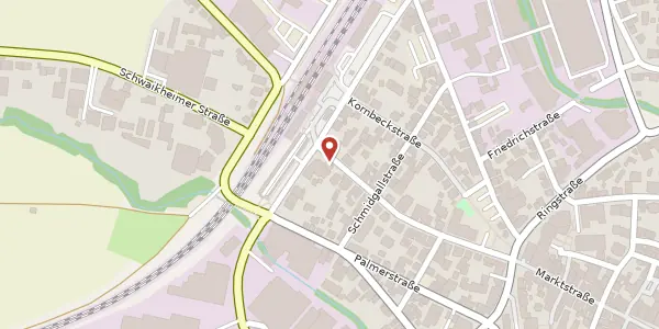 Karte der Umgebung von Bahnhofstraße 8, 71364 Winnenden