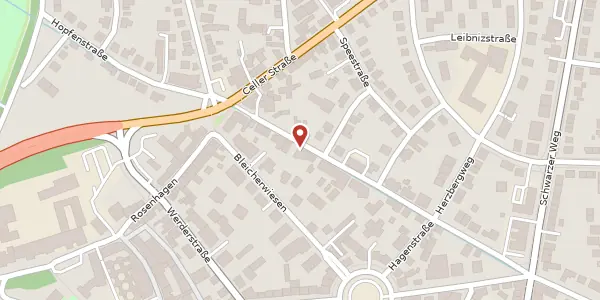 Karte der Umgebung von Sedanstraße 16, 31224 Peine