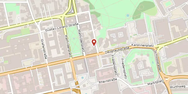Karte der Umgebung von Schleiermacherstr. 10, 64283 Darmstadt