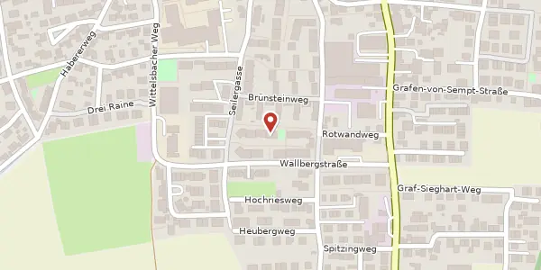 Karte der Umgebung von Wallbergstr. 26, 85570 Markt Schwaben