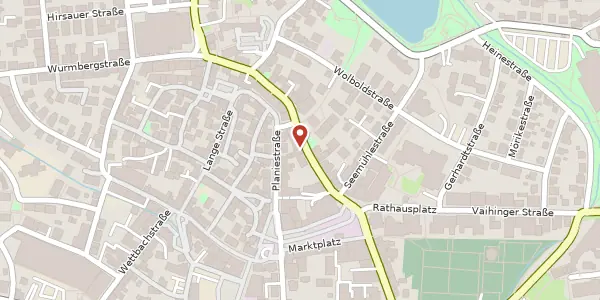 Karte der Umgebung von Ziegelstraße 11, 71063 Sindelfingen