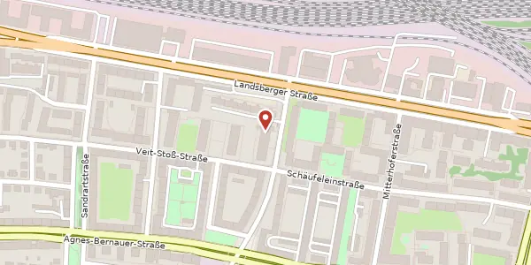 Karte der Umgebung von Friedenheimerstr. 14, 80687 München
